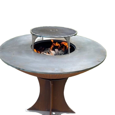 ISO9001 Corten Steel Fire Bowl Garden Camping Bar BBQ Grill OEM ODM