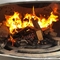 Lò sưởi âm trần bằng thép cán nguội Lò sưởi bằng gỗ đốt với ngọn lửa thực