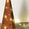 500mm Cây thông Noel bằng thép Corten Đồ trang trí bằng kim loại có đèn LED