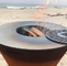 Lò nướng hình nón hiện đại Lò nướng ngoài trời bằng thép Corten Bếp nướng bằng gỗ