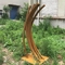 Vòng trừu tượng hiện đại Tác phẩm điêu khắc sân vườn bằng kim loại mộc mạc ISO9001