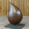Hình dạng giọt nước Corten Thép Điêu khắc Tượng nghệ thuật bằng kim loại Chiều cao 91,5cm