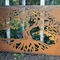 Màn hình riêng tư bằng kim loại Wind Corten lớn 1720mm * 1120mm Tấm nghệ thuật sân vườn bằng kim loại