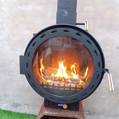 Đốt gỗ trang trí Lò sưởi xoay treo trần Bếp treo